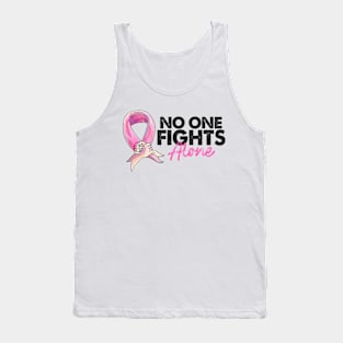 No One Fights Alone Breast Cancer Awareness Tank Top